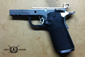 Rudius 80% 1911 Frame retrieved from/for sale by http://aresarmor.com/store/Category/1911 on 1-21-15.