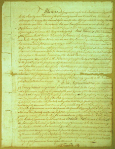 Pennsylvania Constitution of 1776 retrieved from http://www.portal.state.pa.us/ on December 1, 2014.