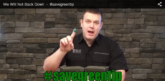 Trop Gun Shop did their part with the #savegreentip campaign. Visit wewillnotbackdown.com & tropgun.com for more.